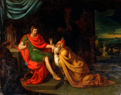 Priam and Achilles by Padovanino