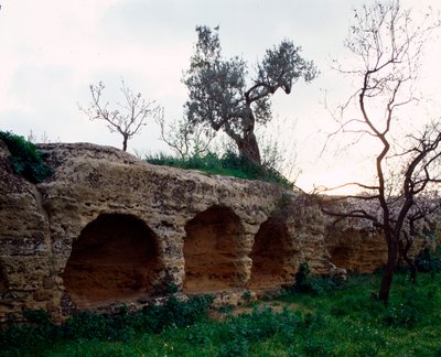 View of paleochristian necropolis, 4th century by Paleo Christian