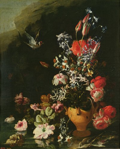 Still Life of Flowers by Paolo Porpora