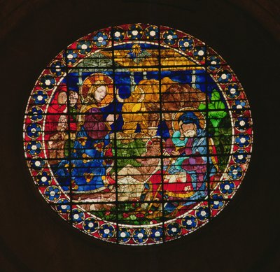 Oculus depicting The Nativity, 1443 by Paolo Uccello