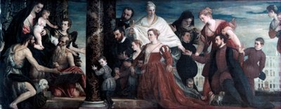 The Madonna and the Cuccina-Family by Paolo Veronese