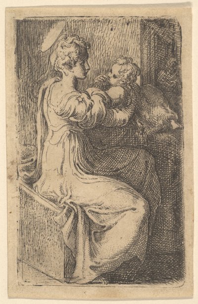 Madonna and Child by Parmigianino