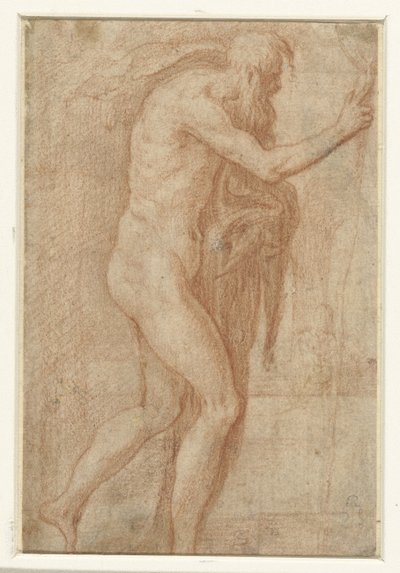 Man Raising His Finger Warningly by Parmigianino