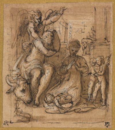 The Nativity with the Dream of Joseph by Parmigianino