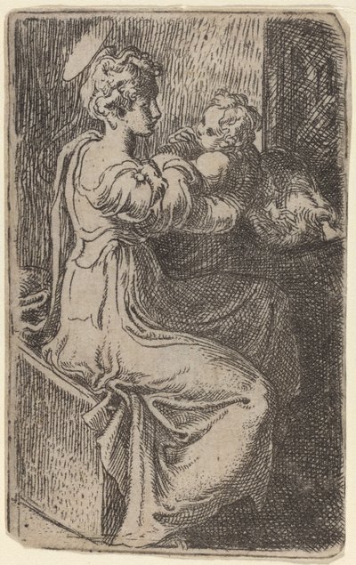 Virgin and Child by Parmigianino