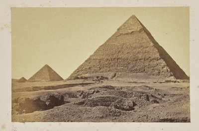 Pyramids of Giza, Giza by Pascal Sébah