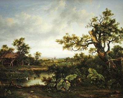 Wooded landscape by Patrick Nasmyth