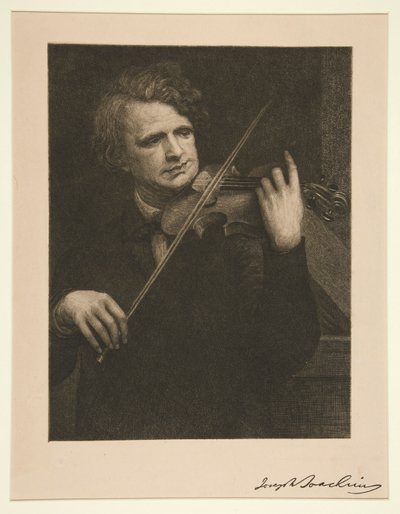 Joseph Joachim by Paul Adolphe Rajon