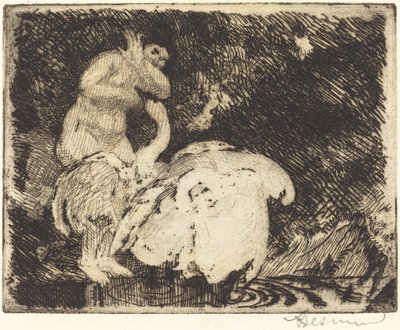 Leda Bathing by Paul Albert Besnard