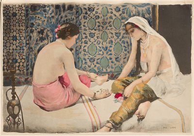 Girls Playing Knucklebones by Paul Alexandre Alfred Leroy