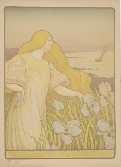 Iris (Girl Among Irises) by Paul Berthon