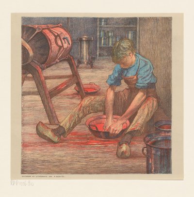 Worker in Workshop by Paul Bodifée