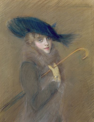 Elegant Lady by Paul Cesar Helleu