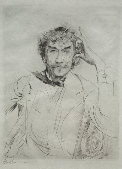 James MacNeill Whistler by Paul Cesar Helleu