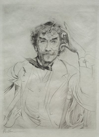 James MacNeill Whistler by Paul Cesar Helleu