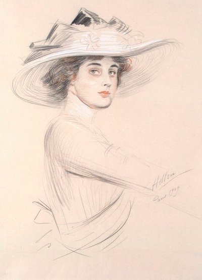 Portrait of a Woman by Paul Cesar Helleu