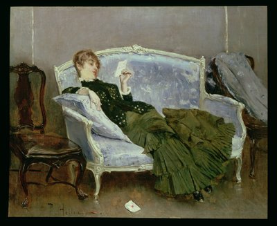 The Letter by Paul Cesar Helleu