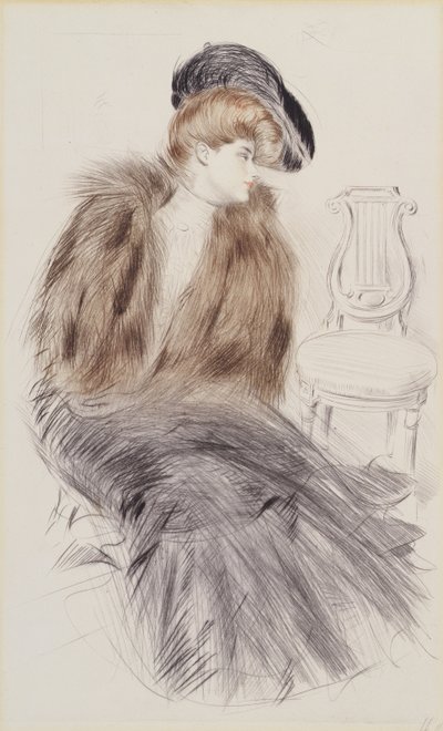 Woman Seated by Paul Cesar Helleu