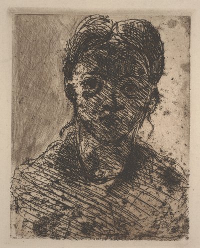 Head of a Young Girl by Paul Cézanne