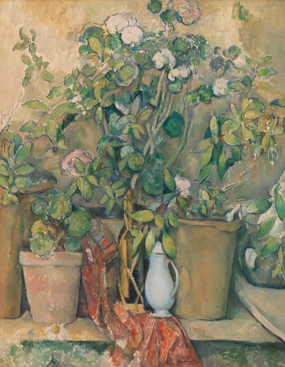 Terracotta Pots and Flowers by Paul Cézanne