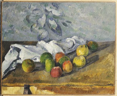 Apples and a Napkin by Paul Cézanne