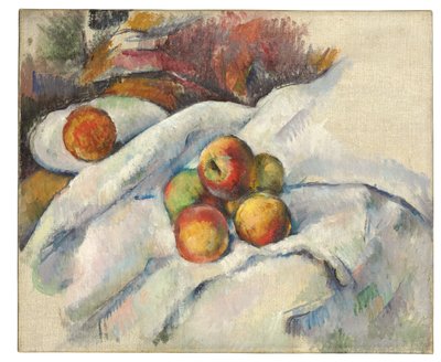 Apples on a Cloth, c.1885 by Paul Cézanne