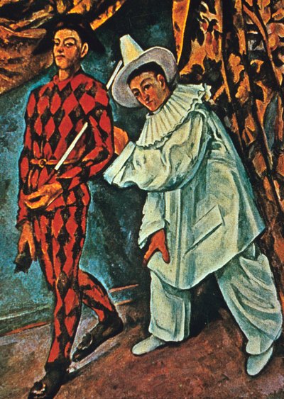 Arlequin et Pierrot by Paul Cézanne