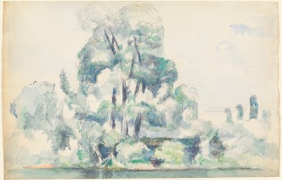Banks of the Seine at Médan by Paul Cézanne