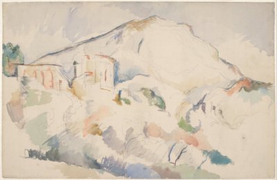 Château Noir and Mont Sainte-Victoire, c. 1890-1895 by Paul Cézanne