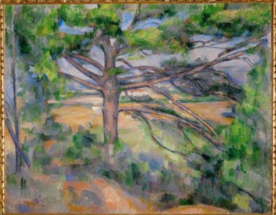 Large Pine and Red Earth by Paul Cézanne
