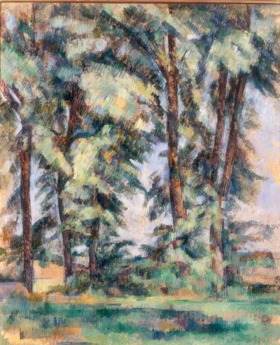 Large Trees at Jas de Bouffan by Paul Cézanne