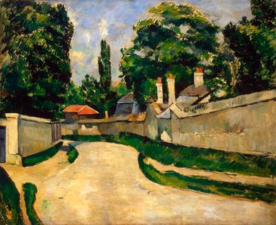 Houses Along a Road by Paul Cézanne