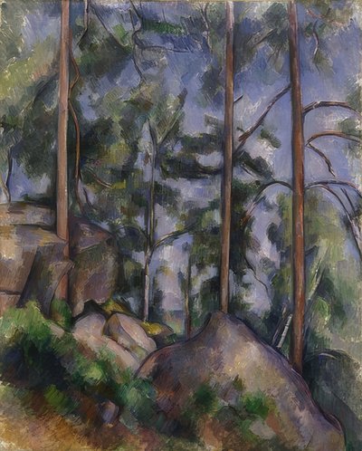 Pines and Rocks (Fontainebleau?). Around 1897 by Paul Cézanne
