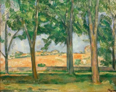 The Chestnut Trees of Jas de Bouffan by Paul Cézanne
