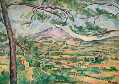 Mont Sainte-Victoire with Large Pine, c1887 by Paul Cézanne