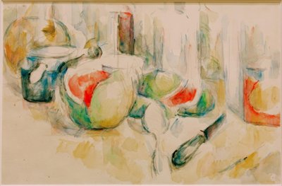 Still Life with Sliced Watermelon by Paul Cézanne
