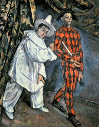 Pierrot and Harlequin (Mardi Gras), 1888 by Paul Cézanne