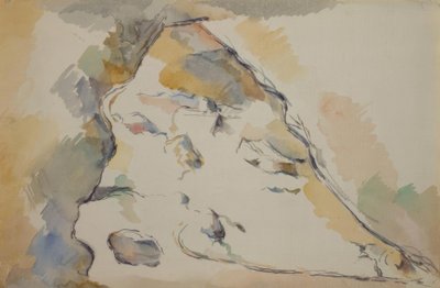 Rocks and Cave by Paul Cézanne