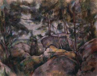 Rocks in the Forest by Paul Cézanne