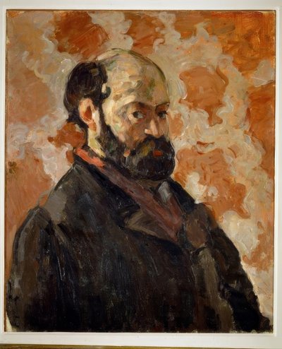 Self-Portrait in Front of a Pink Background by Paul Cézanne