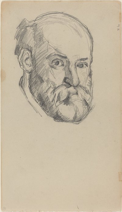 Self-Portrait (recto), c. 1880-1882 by Paul Cézanne