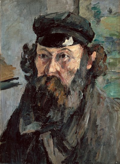 Self-Portrait with Hat by Paul Cézanne