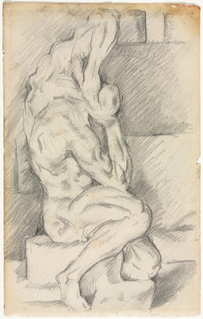 Sketch of Anatomical Sculpture (recto) by Paul Cézanne