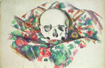 Skull on Drapery by Paul Cézanne