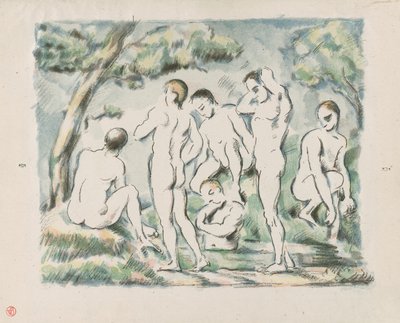 Small Bathers by Paul Cézanne