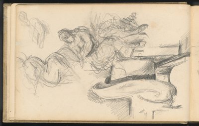 Studies Including a Straw Hat by Paul Cézanne