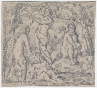 Study of Four Women Bathing by Paul Cézanne