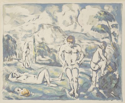 The Bathers: Large Plate by Paul Cézanne