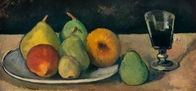 Glass and Pears, 1879-80 by Paul Cézanne