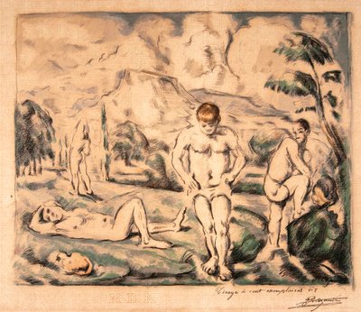 The Large Bathers by Paul Cézanne, Auguste Clot